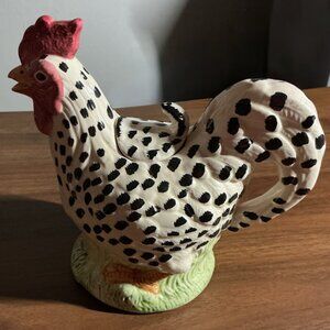 VINTAGE WANGS INTERNATIONAL CERAMIC ROOSTER DECORATIVE TEAPOT
